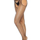 Leg Avenue Industrial Net Garterbelt Pantyhose - Black - One Size