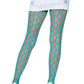 Leg Avenue Jumbo Pothole Net Tights - Blue/Neon Blue - One Size