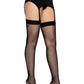 Leg Avenue Micro Net Butterfly Backseam Thigh Highs