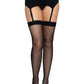 Leg Avenue Micro Net Butterfly Backseam Thigh Highs