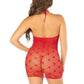 Leg Avenue Mini Heart Trimmed Heart Net Chemise