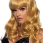Leg Avenue Misfit Long Wavy Bang Wig - Blonde/Yellow - One Size