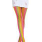 Leg Avenue Neon Rainbow Striped Tights