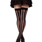 Leg Avenue Net and Opaque Striped Thigh Highs