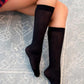 Leg Avenue Nylon Knee Hi - Black - One Size