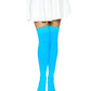 Leg Avenue Nylon Over The Knee - Blue/Neon Blue - One Size