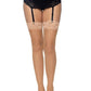 Leg Avenue Nylon Sheer Thi-Hi with Lace Top
