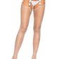 Leg Avenue Rhinestone Fishnet Stockings - White - One Size