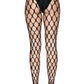 Leg Avenue Rhinestone Jumbo Pothole Net Tights - Black - One Size