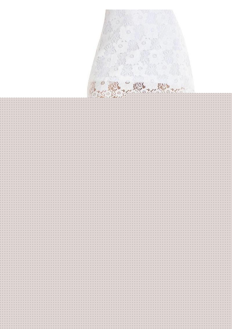 Leg Avenue Satin Bow Top Fishnet Thigh Highs with Rhinestone Backseam - White - One Size