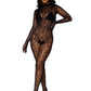 Leg Avenue Seamless Leopard Net Gloved Catsuit