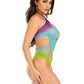 Leg Avenue Seamless Ombre Halter Bodysuit - One Size - Ocean