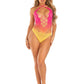 Leg Avenue Seamless Ombre Halter Bodysuit - One Size - Sunset