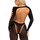 Leg Avenue Seamless Opaque Cut-Out Footless Bodystocking