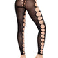 Leg Avenue Seamless Opaque Cut-Out Footless Tights