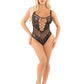 Leg Avenue Seamless Rhinestone Net and Lace Bodysuit