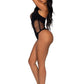 Leg Avenue Seamless Shredded Racer Back Thong Bodysuit