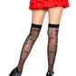 Leg Avenue Spandex Sheer Polka Dot Cherry Thigh Highs