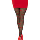Leg Avenue Spandex Sheer Polka Dot Cherry Tights