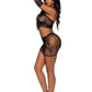 Leg Avenue Strappy Lace Tube Dress and Matching Gloves