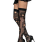 Leg Avenue Sugar Skull Net Thigh Highs