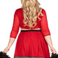 Leg Avenue Varsity Babe Set Crop Top with Cheer Logo, Pleated Skirt, and Pom Poms