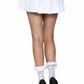 Let Avenue Lace Ruffle Butterfly Net Anklets - White - One Size