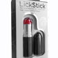 Lick Stick Lipstick Vibrator - Black/Red