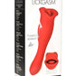 Lickgasm Kiss and Tell Pro Dual-Ended Kissing Rechargeable Silicone Vibrator - Red