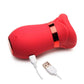 Lickgasm Kiss Me More Kissing, Sucking and Vibrating Rechargeable Silicone Clitoral Vibrator