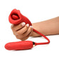 Lickgasm Magic Kiss Kissing Rechargeable Silicone Clitoral Stimulator with Thrusting Vibrator