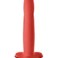 Limba Flex M Silicone Fit Dildo Posable with Suction Cup Base - Orange - Medium