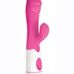 Lotus Sensual Massager #1 Silicone Rabbit Vibrator - Pink/White