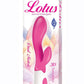 Lotus Sensual Massager #2 Silicone Rabbit Vibrator - Pink/White