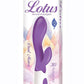 Lotus Sensual Massager #2 Silicone Rabbit Vibrator - Purple/White