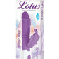 Lotus Sensual Massager #4 Silicone Rabbit Vibrator - Purple/White