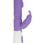 Lotus Sensual Massager #4 Silicone Rabbit Vibrator - Purple/White
