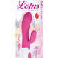 Lotus Sensual Massager #5 Silicone Rabbit Vibrator - Pink/White