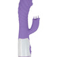 Lotus Sensual Massager #5 Silicone Rabbit Vibrator - Purple/White