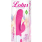 Lotus Sensual Massager #6 Silicone Rabbit Vibrator - Pink/White