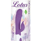 Lotus Sensual Massager #6 Silicone Rabbit Vibrator - Purple/White