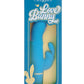 Love Bunny Beaded G Bunny Rechargeable Silicone Beaded Motion G-Spot Rabbit Vibrator - Blue/Yellow
