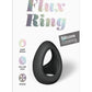 Flux Ring Silicone Cock Ring - Black/Black Onyx