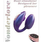 Love to Love Wonderlover Rechargeable Silicone Dual Vibrator with Remote - Iridescent Night - Blue