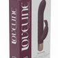 Loveline Devotion Silicone Rechargeable 10 Speed Mini Rabbit - Burgundy/Red