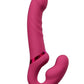 Lovense Lapis Rechargeable Silicone App Control Dual End Strapless Strap-On Vibrator - Magenta/Pink