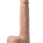 Luis App Controlled Real Thrusting Rechargeable Silicone Dildo with Clit Licker - Caramel - 8.5in
