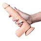 Luis App Controlled Real Thrusting Rechargeable Silicone Dildo with Clit Licker