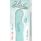 Luv Heat Up Thruster Rechargeable Silicone Vibrator - Aqua/Blue