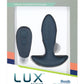 Lux Active Throb Silicone Rechargeable Anal Pulsating Massager with Remote Control - Blue - 4.5in